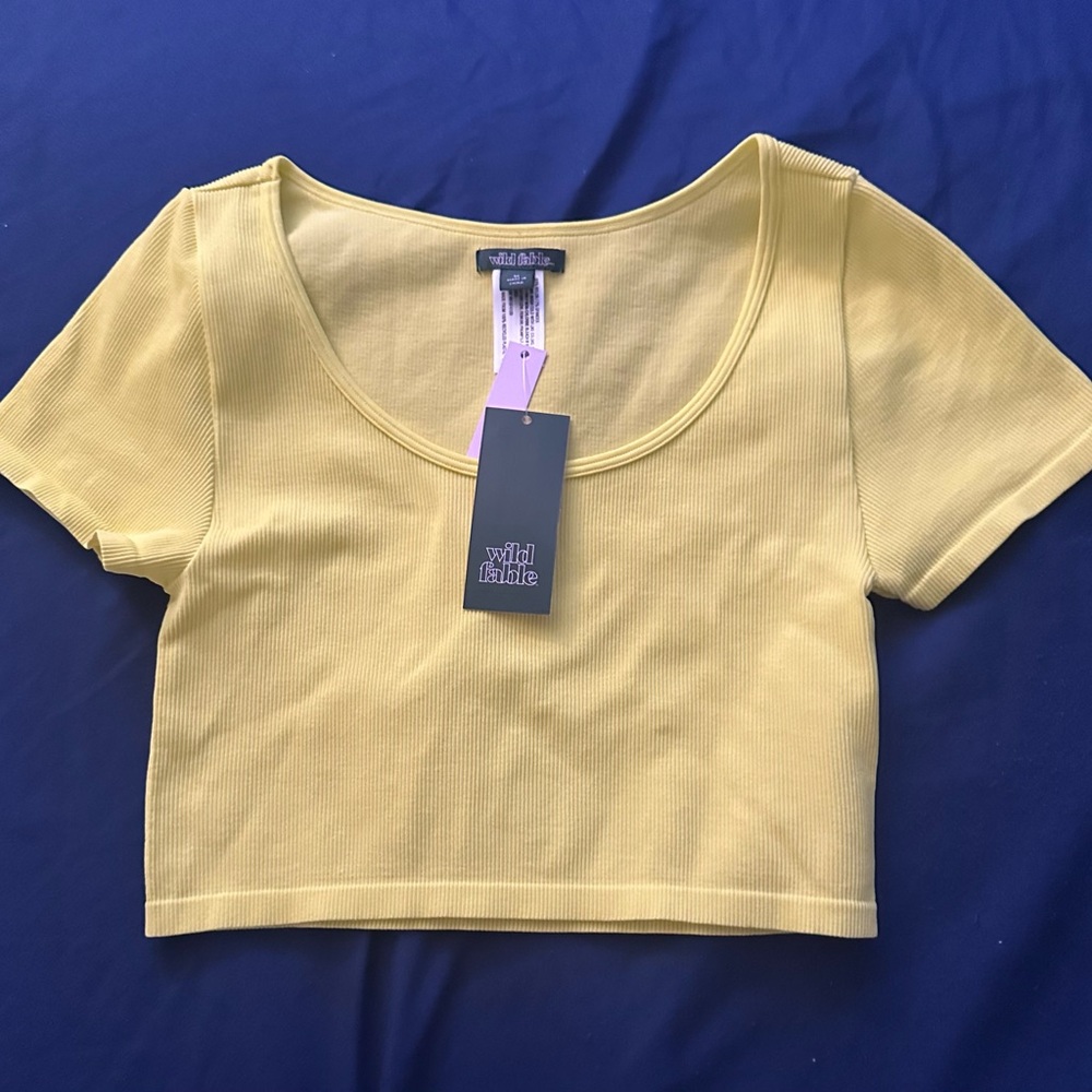 Crop Top Wild Fable Neon Yellow